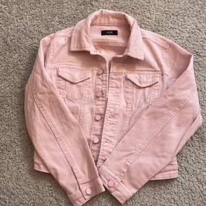 Pink girls jean jacket size M girls
